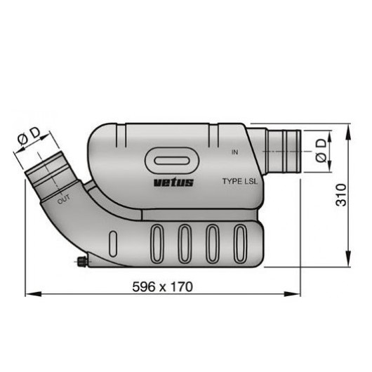 VETUS Waterlock LSL 40 à 121 CV