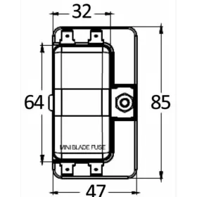 Boîte porte-fusibles enfichable mini OSCULATI  - Equipements fourgon aménagé - H2R Equipements