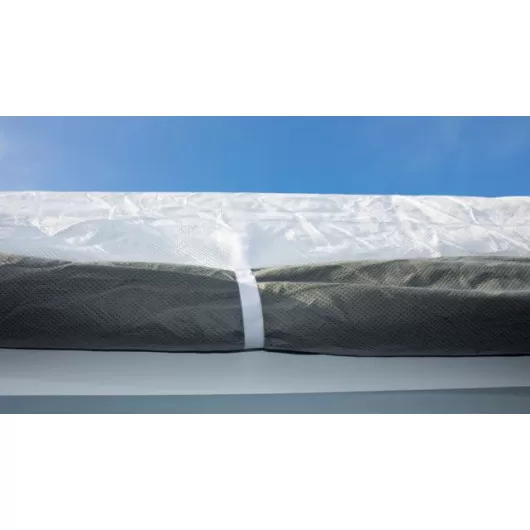 Housse pour caravane REIMO - housse d'hivernage pour caravane avec ouverture et protection TYVEK sur le toit.