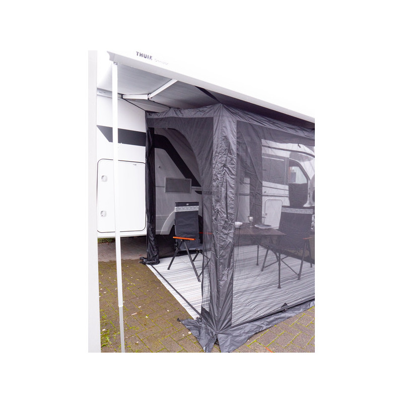 Moustiquaire Magnétique Porte Coulissante Camping-Car - T5 T6 T4 - Protection Anti-Insectes Noire