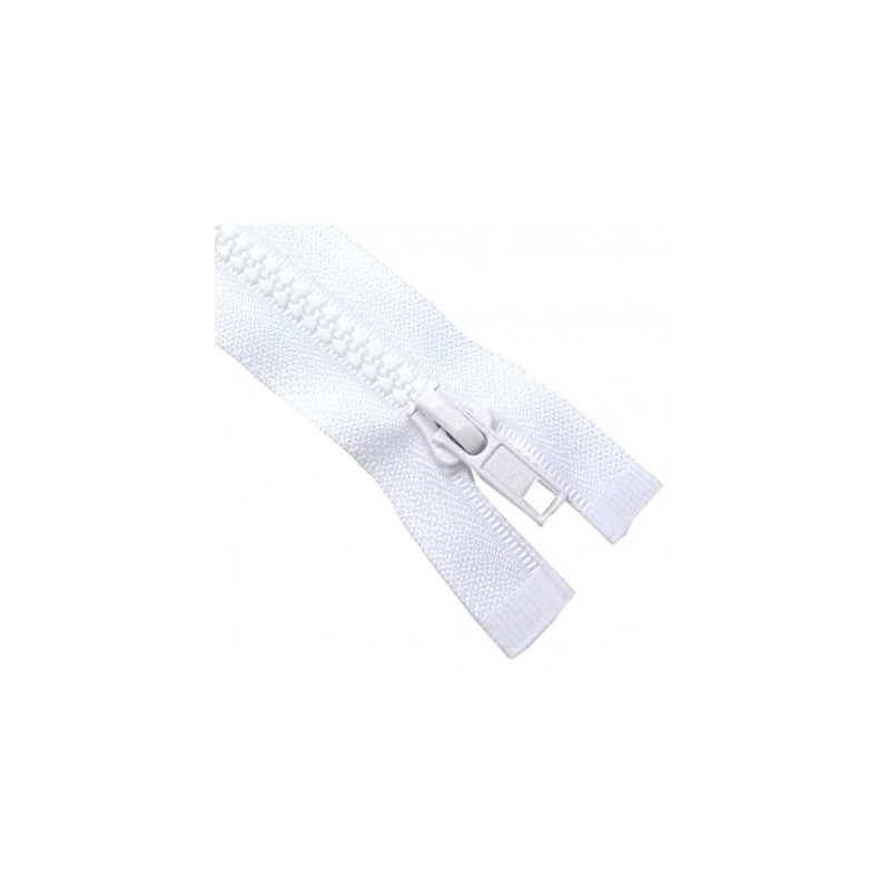 Fermeture éclair Spirale Nylon - 10 Mètres + 20 Curseurs - Taille #3 - Blanc - Pour Vêtements, Sacs, Projets DIY - 7