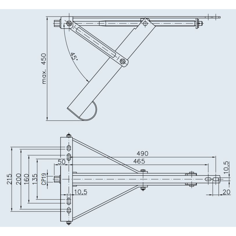 2 Crics Stabilisateurs Pour Camping-car - Télescopiques 12-18 Pouces, Capacité 1000 Lb, Réglables Et Antirouille - 8