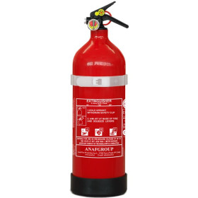 Extincteur mousse ABF 2 K avec support et manomètre parfait pour le bateau.