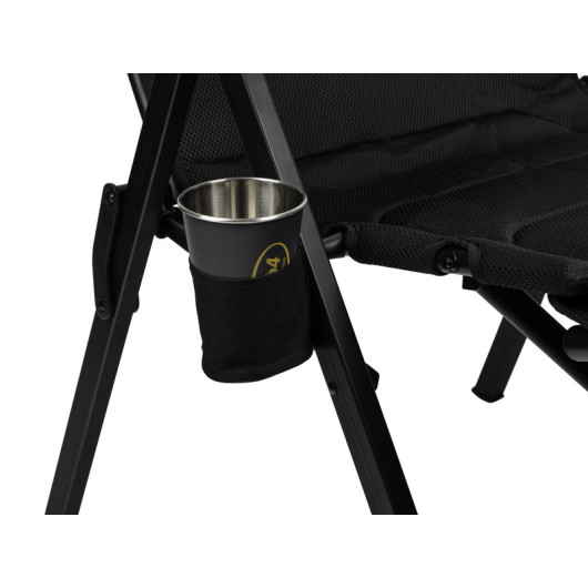 Fauteuil La Palme Deluxe CAMP4 - chaise de camping pliante avec porte-gobelet.