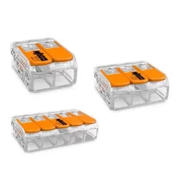 Connecteur Wago 221-415 - 2 à 5 entrées 4 mm² | Cosse rapide pour bateau, van et fourgon aménagé