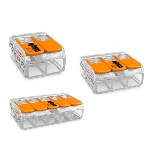 Connecteur Wago 221-415 - 2 à 5 entrées 4 mm² | Cosse rapide pour bateau, van et fourgon aménagé
