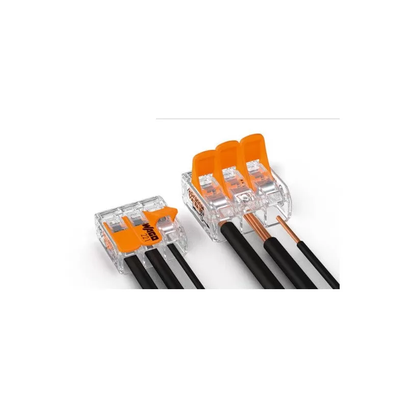 Connecteurs à Levier Wago 221-415 5 Voies 32A - Lot De 25 Pièces, Pour Connexion électrique Rapide