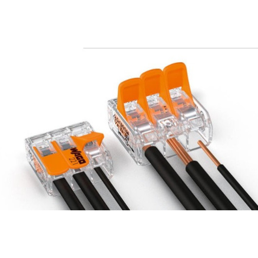 Connecteur Wago 221-415 - 2 à 5 entrées 4 mm² | Cosse rapide pour bateau, van et fourgon aménagé | connecteur à levier