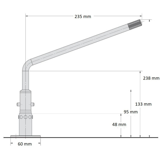 MAGMA Support/étrier plat pont pour barbecue à gaz en inox Kettle.