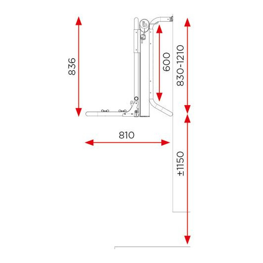 BR-SYSTEMS Bike Lift Short Rail