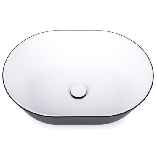 Kohler Lavabo De Salle De Bain Ovale Encastré En Porcelaine Blanche Caxton Lbpr3367