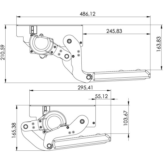 LIPPERT Marchepieds Serie T | marchepieds escamotable 12V pour camping-car | H2R Equipements