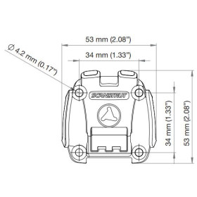 SCANSTRUT Rokk Mini base à visser RLS-104 Rokk Mini Scanstrut base à visser RLS-104 |Support électronique bateau & camping-car