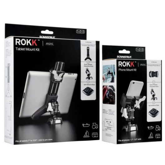 SCANSTRUT Rokk Mini support tablette RL-508 | fixation en bateau ou camping-car | H2R Equipements