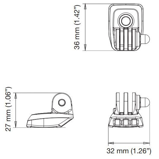 SCANSTRUT Rokk Mini support GoPro RL-510 | fixation caméra en bateau ou camping-car | H2R Equipements