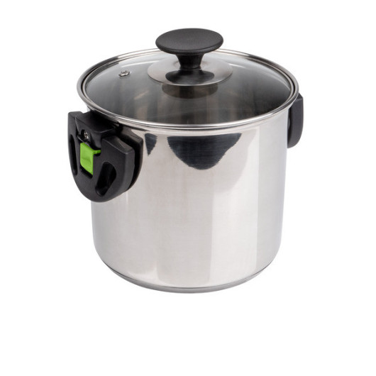Ensemble 6 pièces en acier inoxydable CAMP4 - casserole pour camping-car et fourgon.