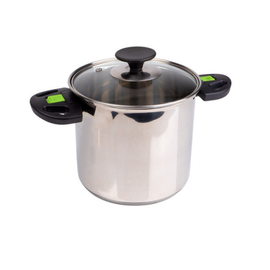 Ensemble 6 pièces en acier inoxydable CAMP4 - casserole pour camping-car et fourgon.