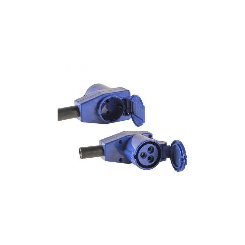 Enrouleur Câble Camping 25m - Prise CEE - IP44 - Pour Camping-car Et Caravane - Kit Complet