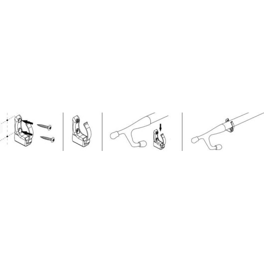 Clips ressort inox pour gaffe OSCULATI - Equipement bateau - H2R Equipements