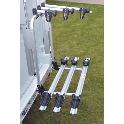 Kit 3ème vélo BR SYSTEMS - rail de montage avec bras pour porte-vélos électrique en camping-car.