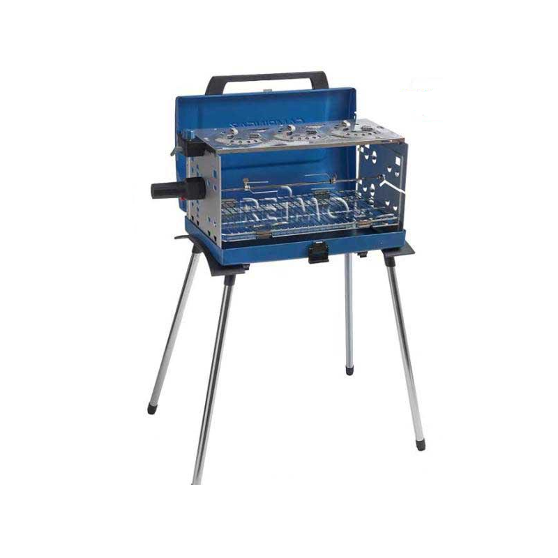 Kit Barbecue Gaz 2 En 1 SMH LINE - 8 Cartouches - Camping Balcon Table - Complet