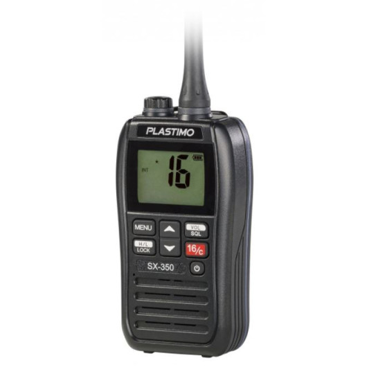 PLASTIMO SX 350 - VHF portable de bateau étanche & flottante - H2R Equipements