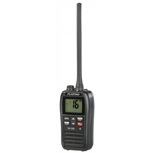 PLASTIMO SX 350 - VHF portable de bateau étanche & flottante - H2R Equipements