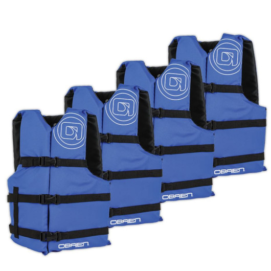 O'BRIEN Gilet GP Standard pack de 4 | aide à la flottabilité 50N sport nautique | H2R Equipements