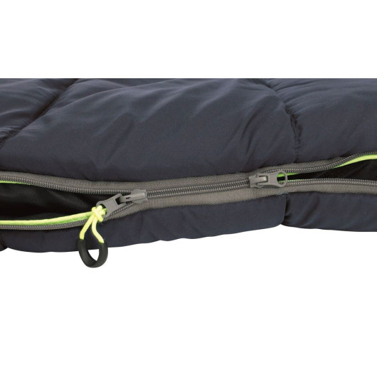 OUTWELL Contour Lux sac de couchage réversible chaud, froid | zoom sur fermeture éclair