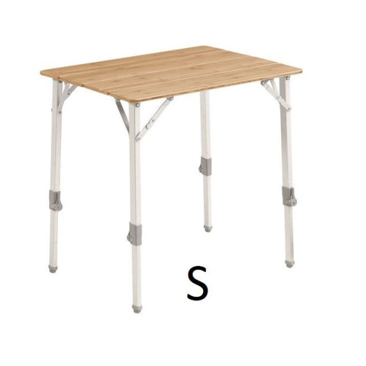 Table pliante plateau plein bambou Custer S/M/L - OUTWELL - Table de camping