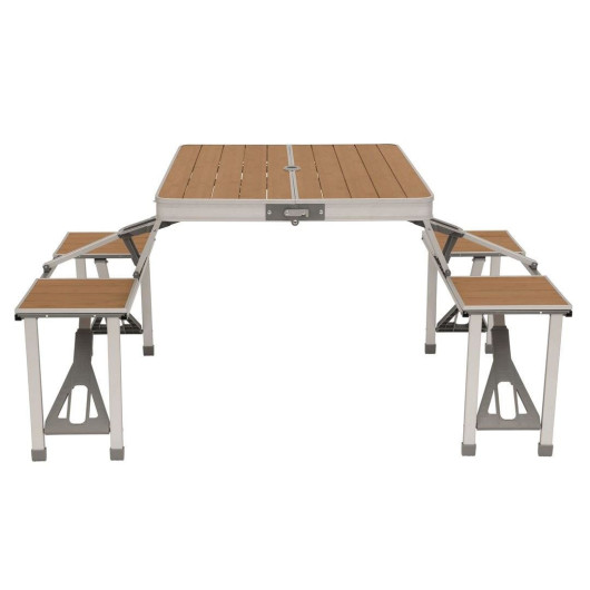 Table valise pique-nique bambou - OUTWELL - Table de camping en van