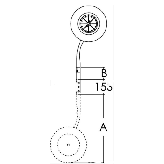 Paire de roue relevables compact OSCULATI  - Equipement annexe - H2R Equipements