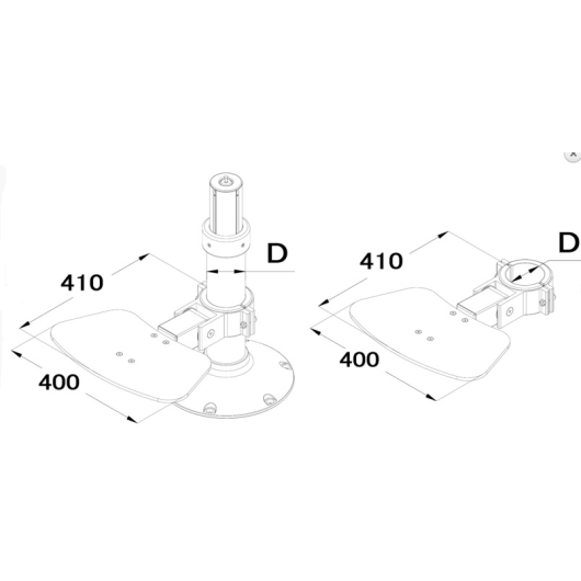 Marchepied pliant pour colonne de siège - Équipement bateau - H2R Equipements