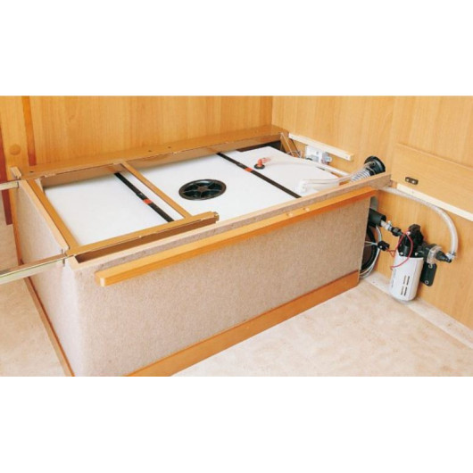 Réservoir eaux usées 80 L Promens | cuve eaux noires bateaux & camping-cars | installation