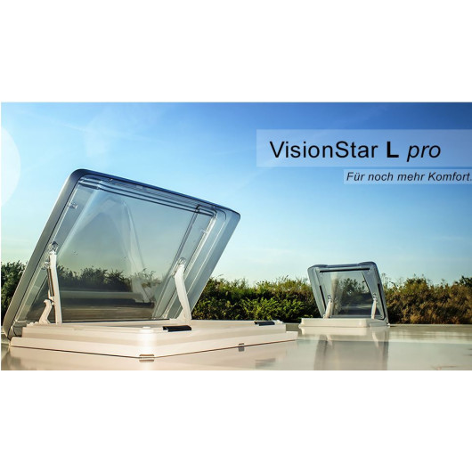 Lanterneau 70 x 50 cm Vision Star L Pro de MPK - Lanterneau pour camping-car et fourgon aménagé - grande fenêtre de toit