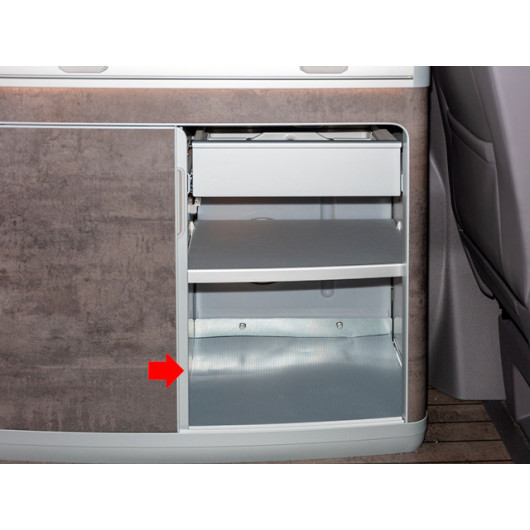 Tapis de protection anti-dérapant BRANDRUP - anti-dérapant pour les meubles de cuisine des fourgons T5 T6.