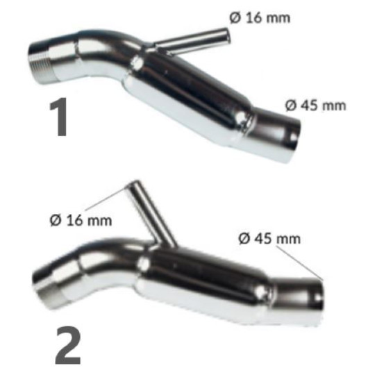 PALBY Coude d’échappement VOLVO Penta MD 1-3, 6, 7, 11, 17