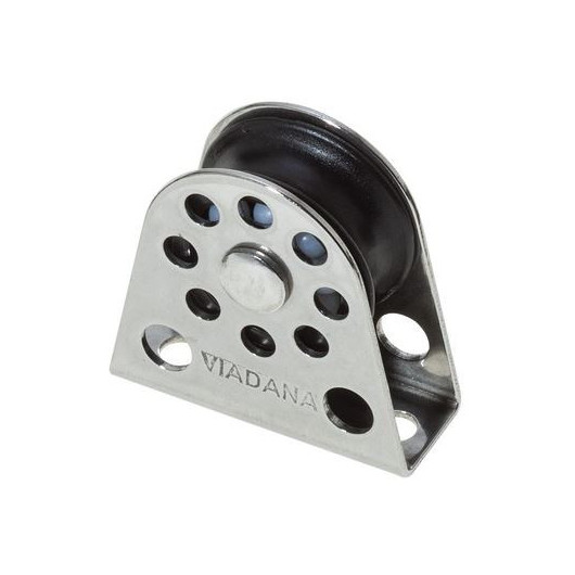 Poulie de renvoi verticale ø 22 à 28 mm VIADANA Accastillage sur bateau