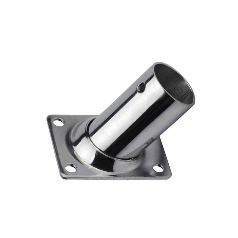 Embase Inox NUOVA RADE pour chandelier & tube inox sur voilier.