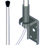 Zoom équerre de l'antenne VHF en fibre renforcée Banten de 120 cm pour voilier | Accessoire VHF bateau