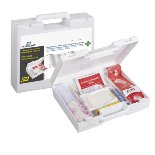 Trousse Offshore PLASTIMO - coffret pharmacie de secours pour navigation semi hauturière en bateau - détail