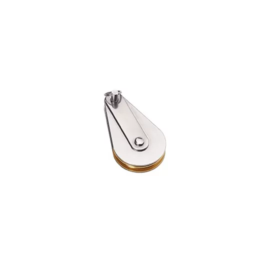 ARTON Poulie pour câble Inox & réa laiton - Accessoire & direction bateau - H2R Equipements.