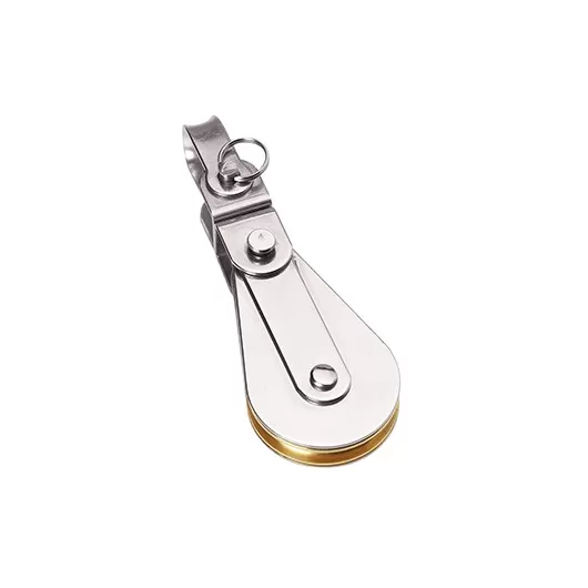 ARTON Poulie pour câble Inox & réa laiton - Accessoire & direction bateau - H2R Equipements.