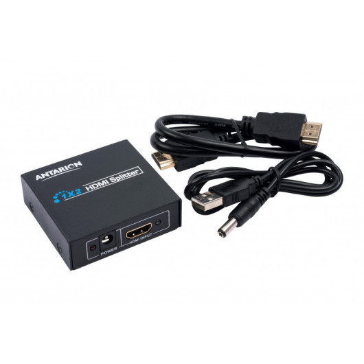 Splitter HDMI ANTARION - splitter 1 entrée 2 sorties pour TV 12V en van, fourgon & camping-car