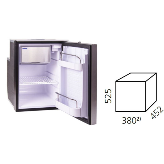Cruise EL 49 Silver ISOTHERM - frigo à compression 12,24-230V 49 M de van & bateau