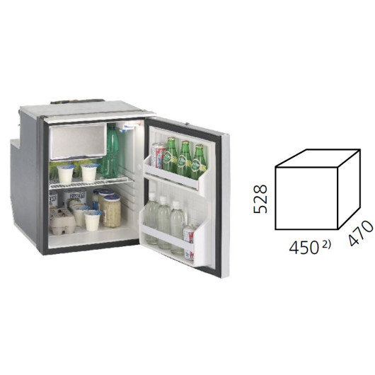Cruise EL 65 Silver ISOTHERM - frigo 12/24V et 230V 65L de fourgon, van & bateau