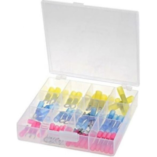 Assortiment de 55 cosses avec gaine thermo pour câble bateau et camping-car