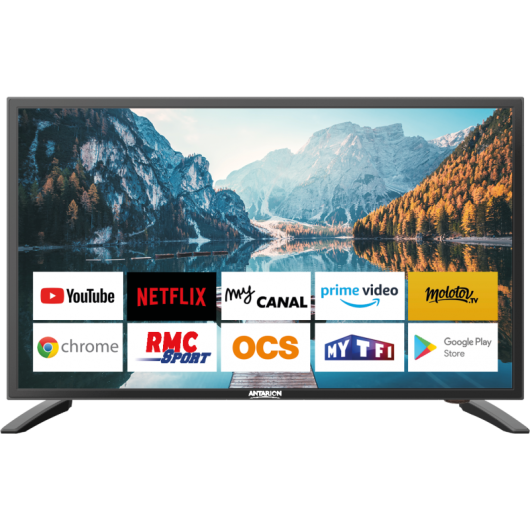 Smart TV 27'' DVD Android 9.0 ANTARION - Smart TV 12V pour camping-car et van aménagé.