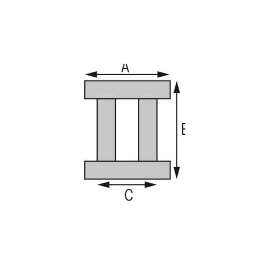 Rail en I 19 mm BARTON - Rail & chariot à friction bateau