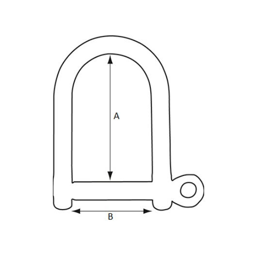 Manille découpée inox | Torse PLASTIMO - Manille bateau